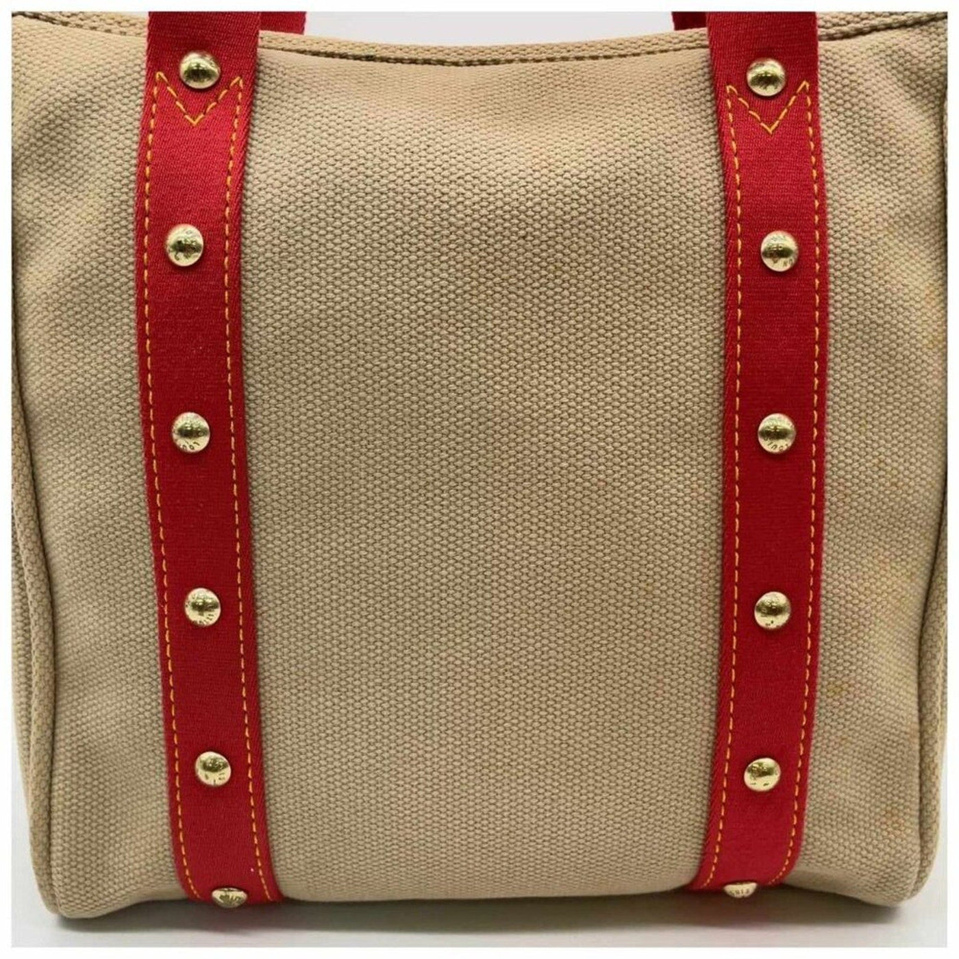 Louis Vuitton Antigua Red Caba MM W/Box Tote Bag - Luxury Cheaper LLC