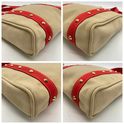 Louis Vuitton Antigua Red Caba MM W/Box Tote Bag - Luxury Cheaper LLC