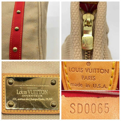 Louis Vuitton Antigua Red Caba MM W/Box Tote Bag - Luxury Cheaper LLC