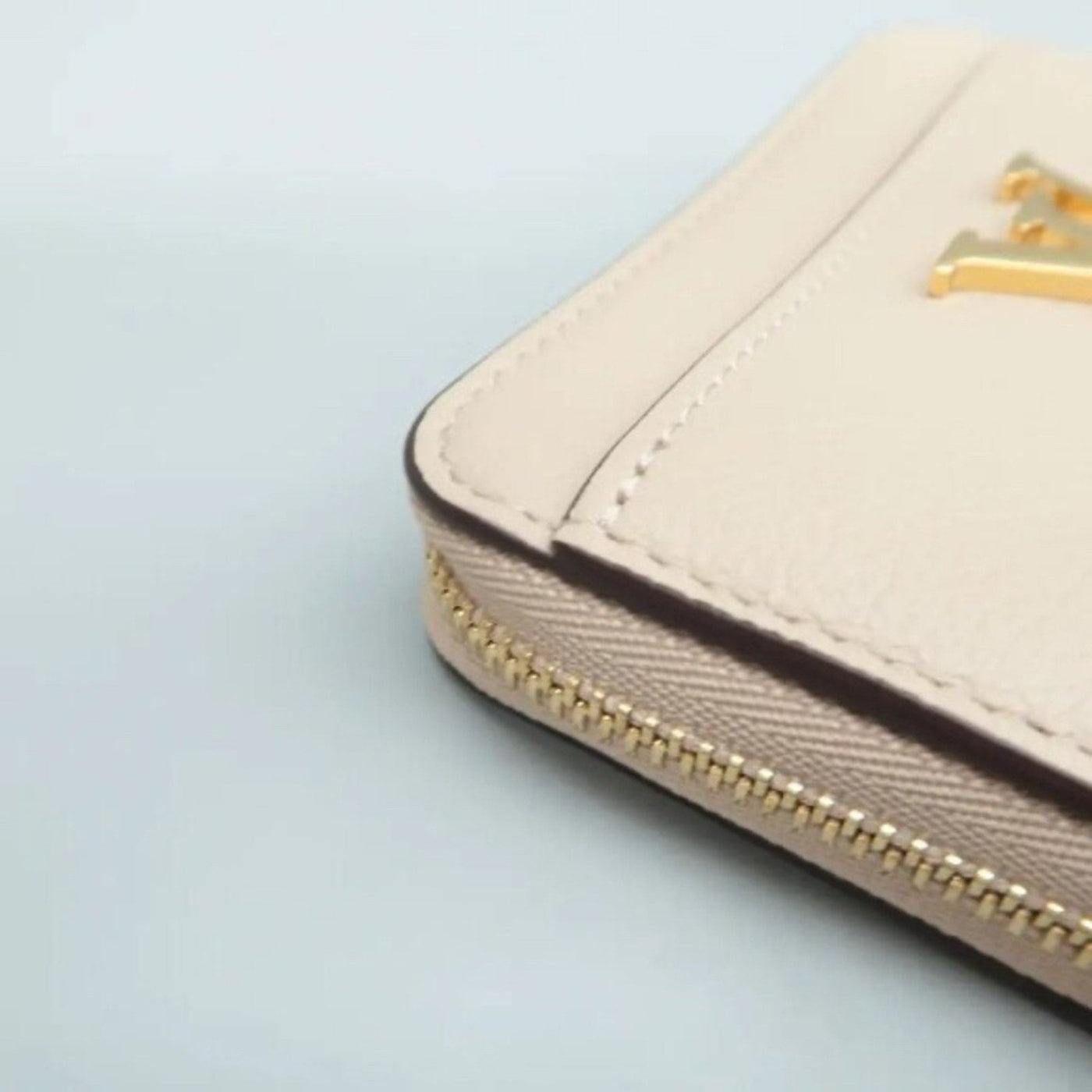 Louis Vuitton Beige Leather Wallet - Luxury Cheaper LLC