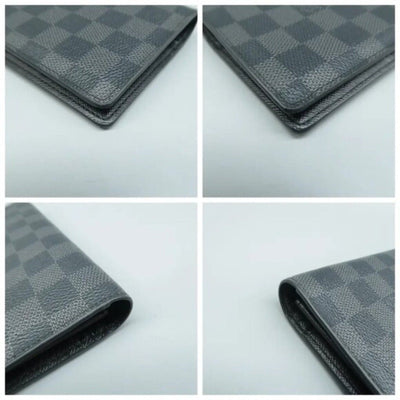 Louis Vuitton Brazza Black Damier Graphite Canvas Wallet - Luxury Cheaper LLC