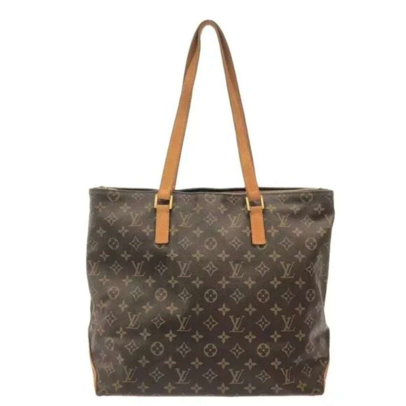 LOUIS VUITTON Cabas Mezzo Brown Monogram Shoulder Bag - Luxury Cheaper LLC