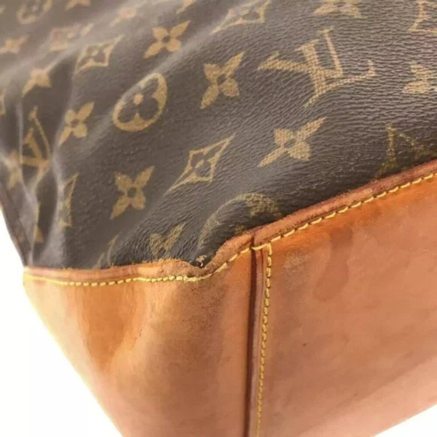 LOUIS VUITTON Cabas Mezzo Brown Monogram Shoulder Bag - Luxury Cheaper LLC