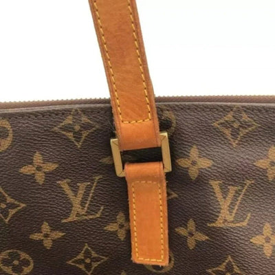 LOUIS VUITTON Cabas Mezzo Brown Monogram Shoulder Bag - Luxury Cheaper LLC