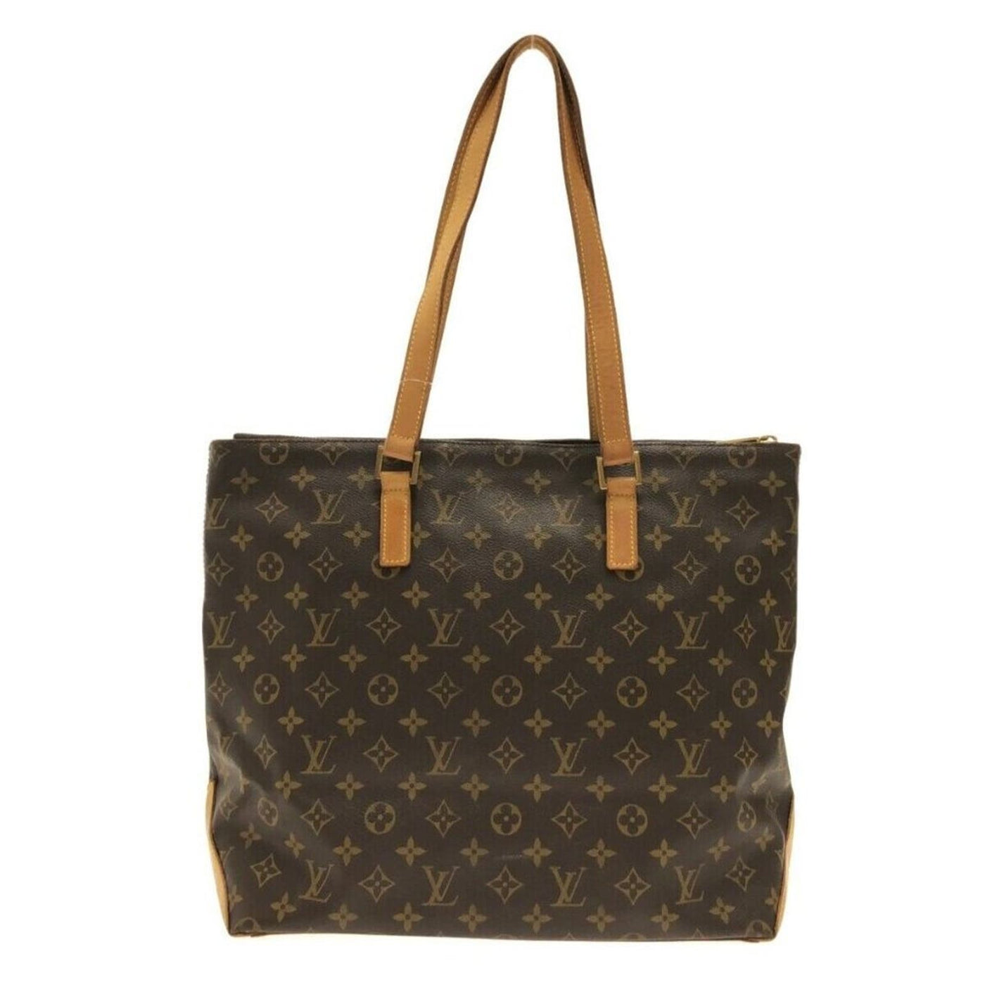LOUIS VUITTON Cabas Mezzo Brown Monogram Tote Bag - Luxury Cheaper LLC