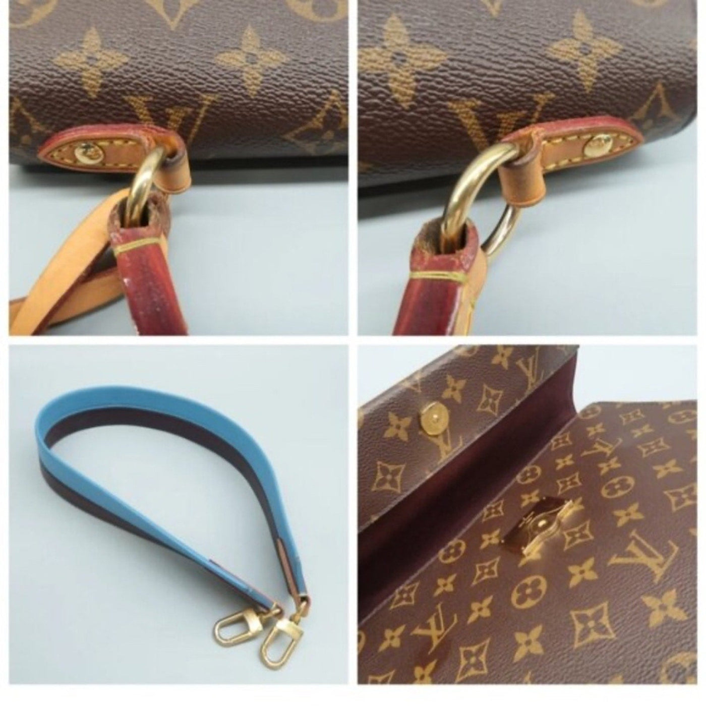 Louis Vuitton Cluny Brown Monogram Canvas Satchel - Luxury Cheaper LLC