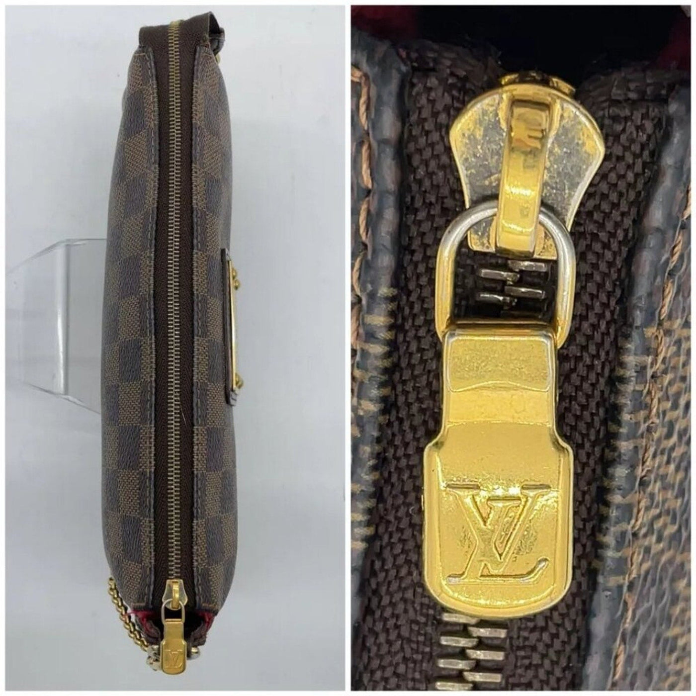 Louis Vuitton Damier Ebene Eva Shoulder Bag W/box - Luxury Cheaper LLC