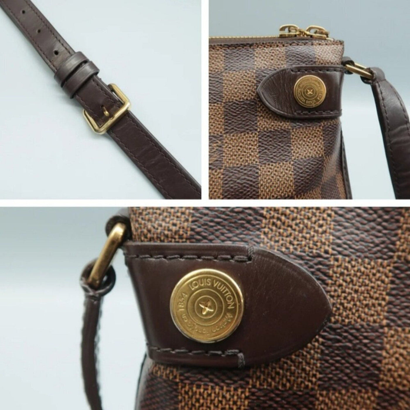 Louis Vuitton Duomo Brown Damier Ebene Canvas Satchel Bag - Luxury Cheaper LLC