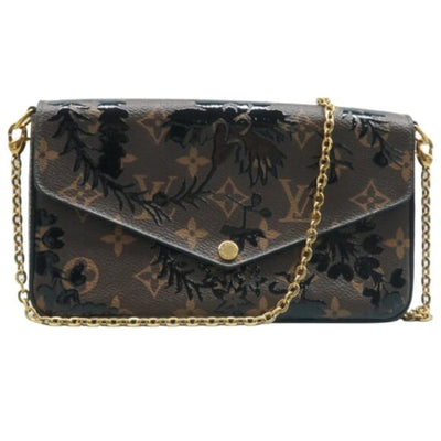 Louis Vuitton Felicie Brown W/P Monogram Canvas Shoulder Bag - Luxury Cheaper LLC