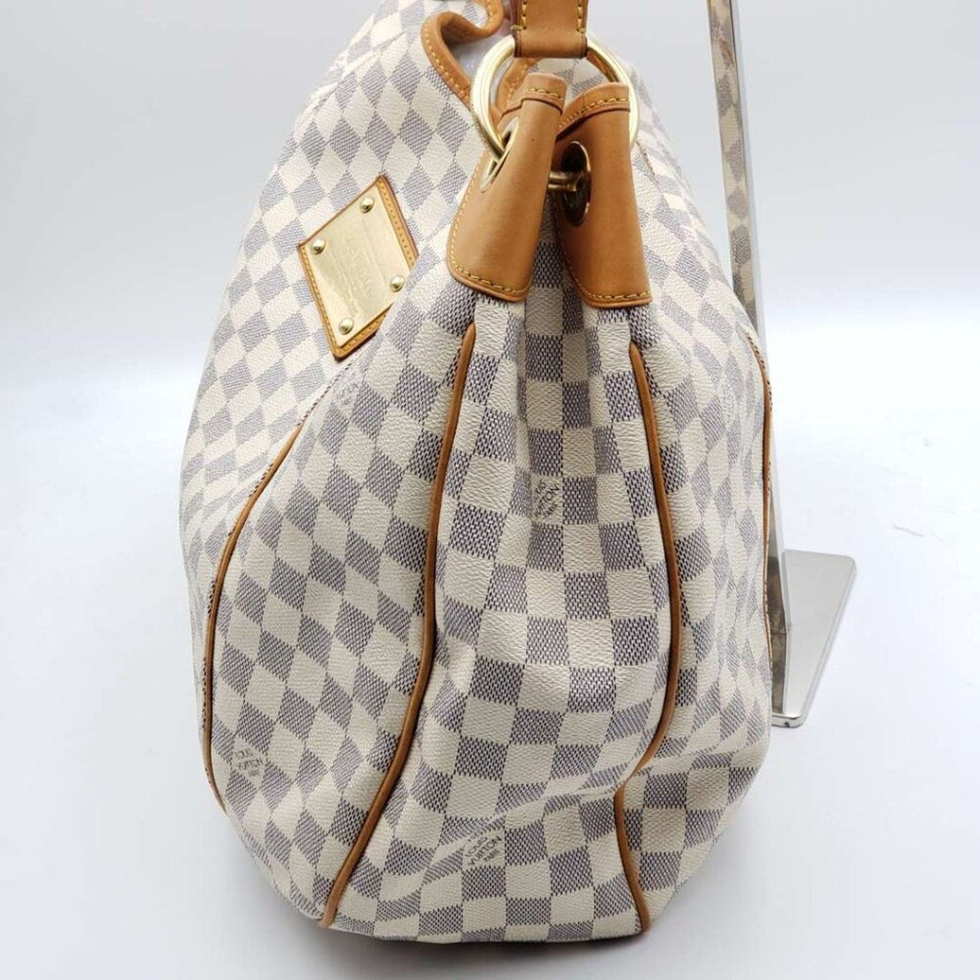 Louis Vuitton Galliera GM White Damier Azur Canvas Shoulder Bag - Luxury Cheaper LLC