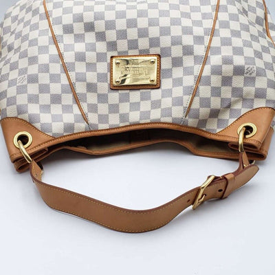 Louis Vuitton Galliera GM White Damier Azur Canvas Shoulder Bag - Luxury Cheaper LLC