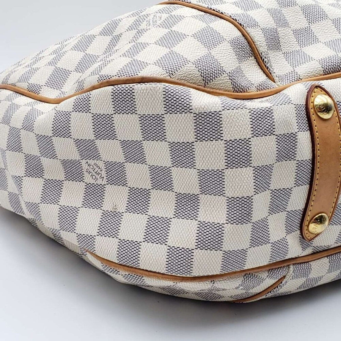 Louis Vuitton Galliera GM White Damier Azur Canvas Shoulder Bag - Luxury Cheaper LLC