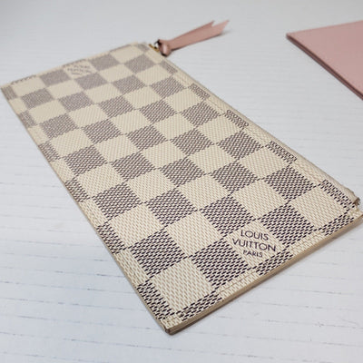 Louis Vuitton Insert Felicie Wallet Card Sloys Pink Leather Canvas Lux150 - 092225 - Luxury Cheaper LLC