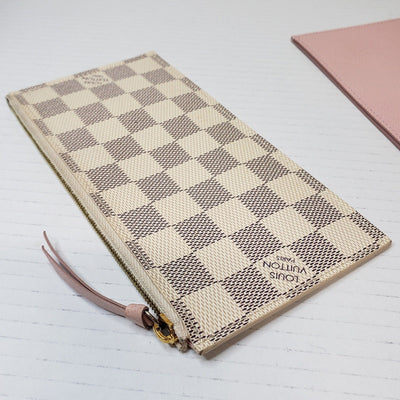 Louis Vuitton Insert Felicie Wallet Card Sloys Pink Leather Canvas Lux150 - 092225 - Luxury Cheaper LLC