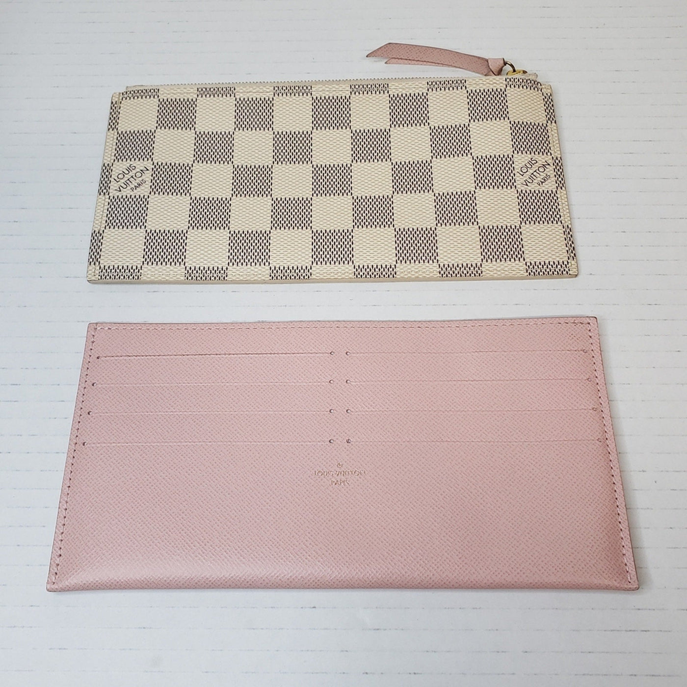 Louis Vuitton Insert Felicie Wallet Card Sloys Pink Leather Canvas Lux150 - 092225 - Luxury Cheaper LLC