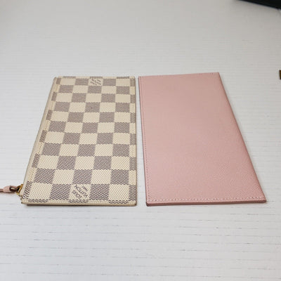 Louis Vuitton Insert Felicie Wallet Card Sloys Pink Leather Canvas Lux150 - 092225 - Luxury Cheaper LLC
