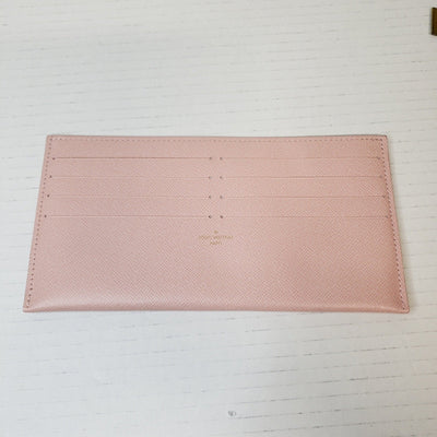 Louis Vuitton Insert Felicie Wallet Card Sloys Pink Leather Canvas Lux150 - 092225 - Luxury Cheaper LLC
