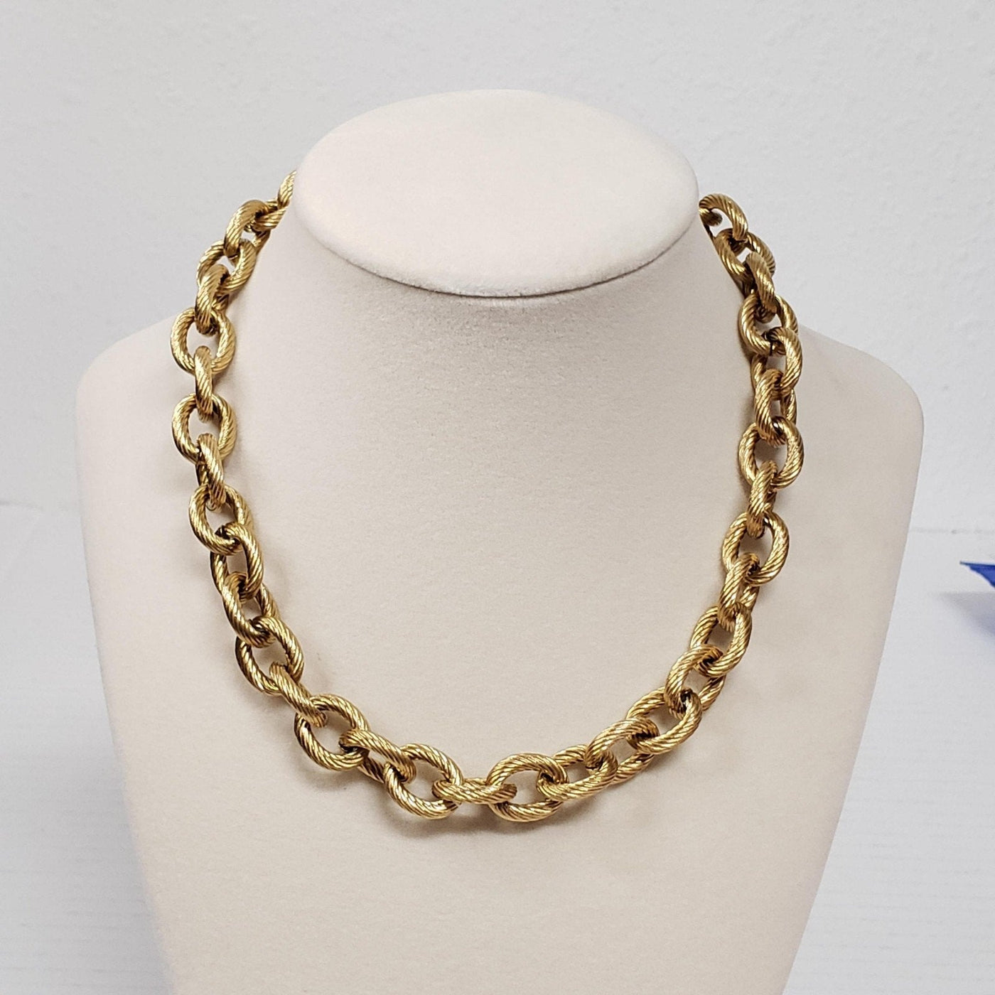 Louis Vuitton Lock & Key Gold w/Unbranded CubanGeometry Stainless Steel Chain - Luxury Cheaper LLC