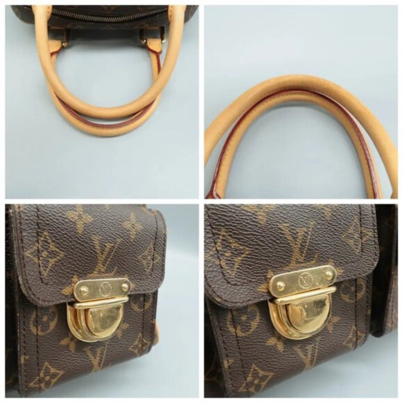 Louis Vuitton Manhattan Brown Monogram Canvas Tote - Luxury Cheaper LLC