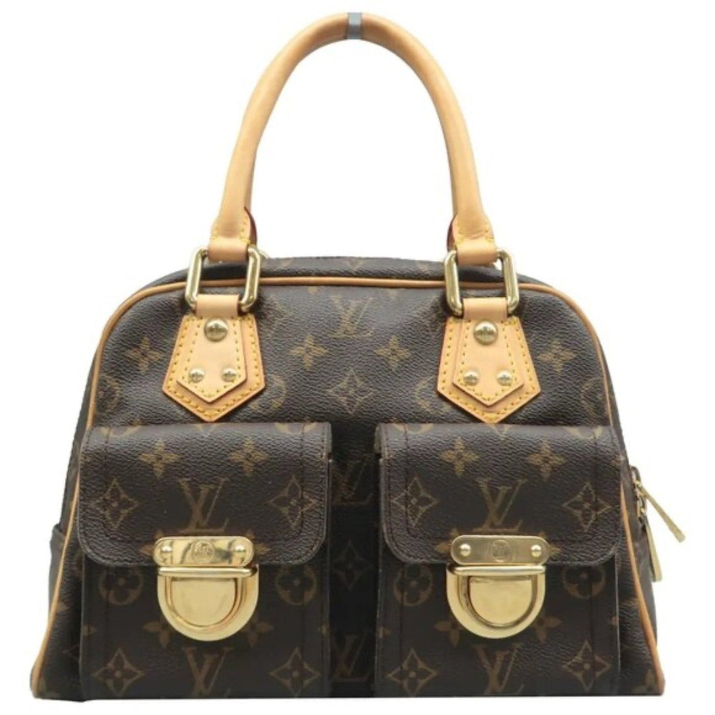 Louis Vuitton Manhattan Brown Monogram Canvas Tote - Luxury Cheaper LLC