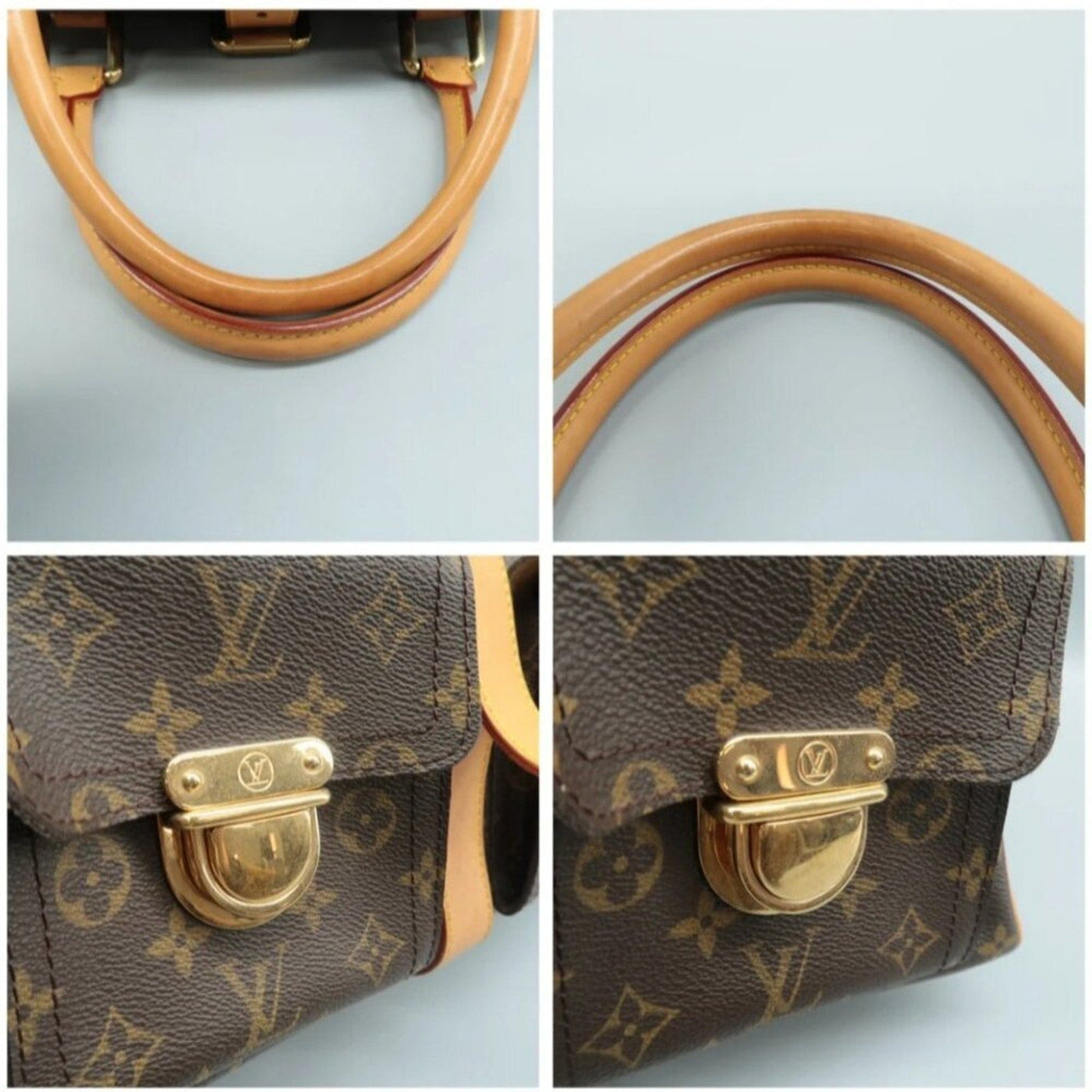 Louis Vuitton Manhattan Brown Monogram Canvas Tote Bag - Luxury Cheaper LLC