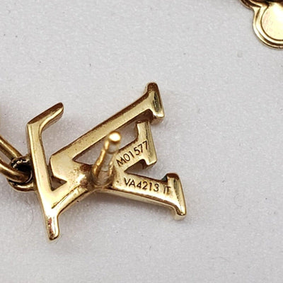 Louis Vuitton Metal Pearl Louisa Drop Earrings in gold - tone metal w/faux pearl - Luxury Cheaper LLC