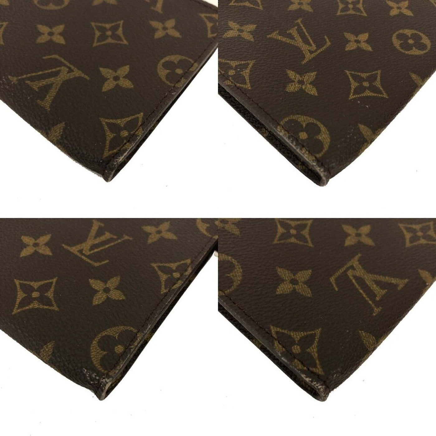 Louis Vuitton Monogram Cosmetics Pouch (Bucket PM) Purse Brown lux115 - 101225 - Luxury Cheaper LLC