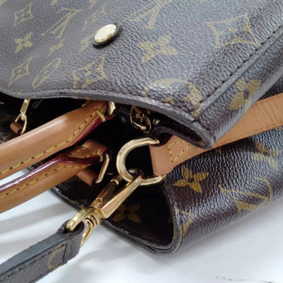 Louis Vuitton Montaigne MM Brown Monogram Hand Bag - Luxury Cheaper LLC