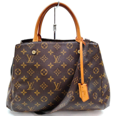 Louis Vuitton Montaigne MM Brown Monogram Hand Bag - Luxury Cheaper LLC