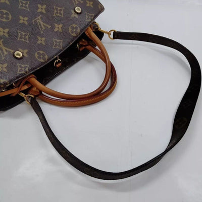 Louis Vuitton Montaigne MM Brown Monogram Hand Bag - Luxury Cheaper LLC