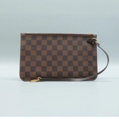 Louis Vuitton Neverfull Brown Damier Ebene Canvas Pouch - Luxury Cheaper LLC