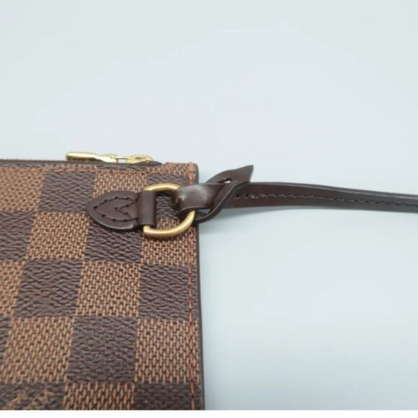 Louis Vuitton Neverfull Brown Damier Ebene Canvas Pouch - Luxury Cheaper LLC