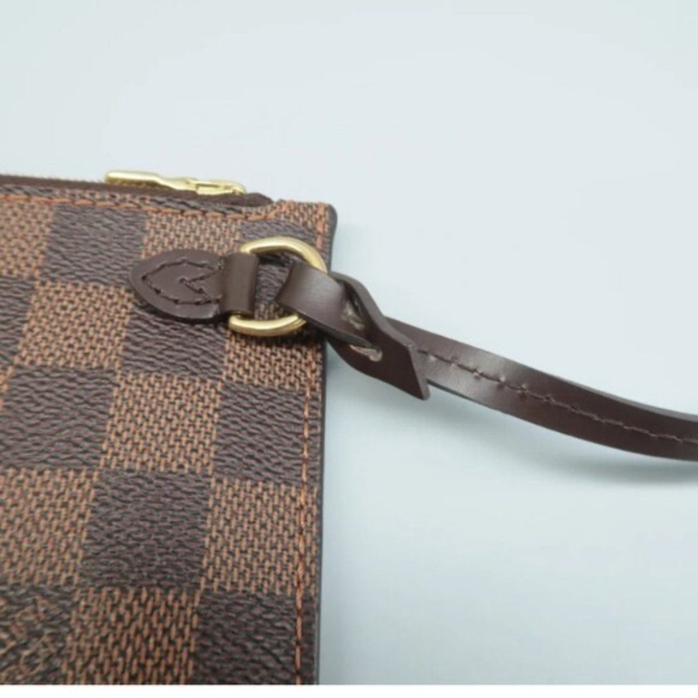 Louis Vuitton Neverfull Brown Damier Ebene Canvas Pouch - Luxury Cheaper LLC