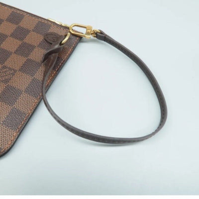 Louis Vuitton Neverfull Brown Damier Ebene Canvas Pouch - Luxury Cheaper LLC