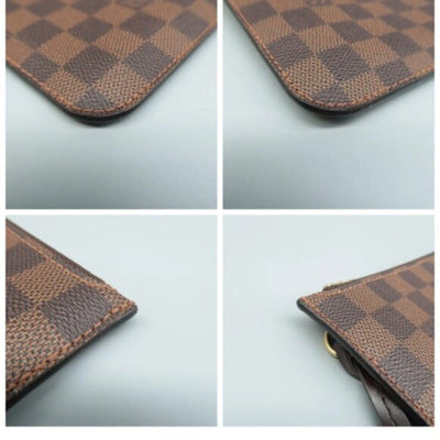 Louis Vuitton Neverfull Brown Damier Ebene Canvas Pouch - Luxury Cheaper LLC