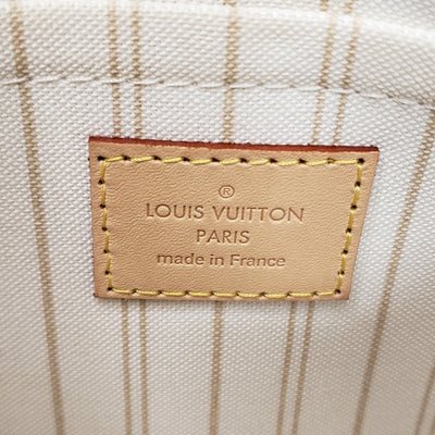 Louis Vuitton Neverfull Wristlet Clutch Damier Azur White Lux - 360 - 090225 - Luxury Cheaper LLC