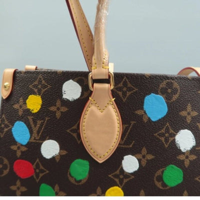 Louis Vuitton Onthego Multicolor Yayoi Kusama Monogram Canvas Satchel - Luxury Cheaper LLC