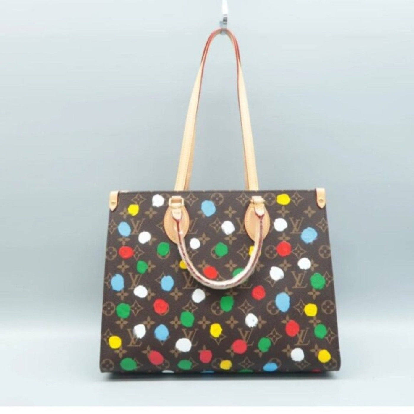 Louis Vuitton Onthego Multicolor Yayoi Kusama Monogram Canvas Satchel - Luxury Cheaper LLC