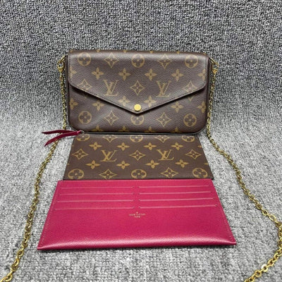 Louis Vuitton Pochette Felice W/Pouch Monogram Leather Bag - Luxury Cheaper LLC