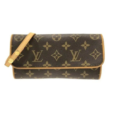 LOUIS VUITTON Pochette Twin PM Brown Monogram Shoulder Bag - Luxury Cheaper LLC