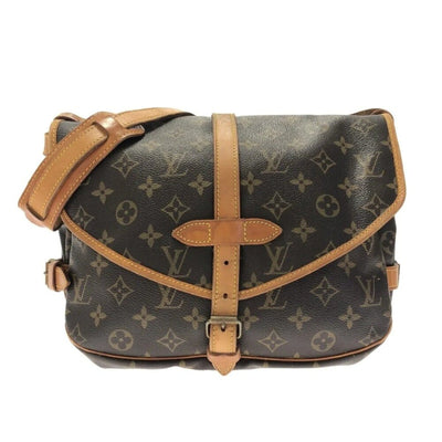 LOUIS VUITTON Saumur 30 Brown Monogram Shoulder Bag - Luxury Cheaper LLC