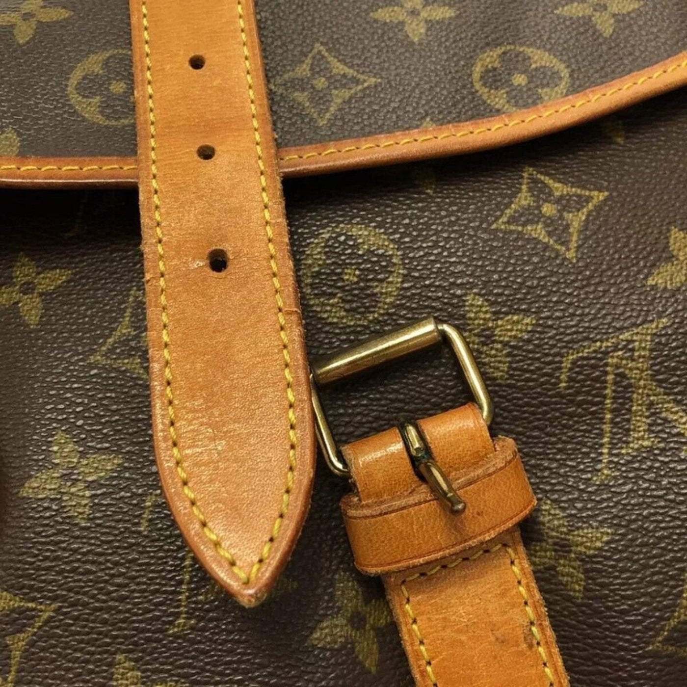 LOUIS VUITTON Saumur 35 Brown Monogram Shoulder Bag - Luxury Cheaper LLC