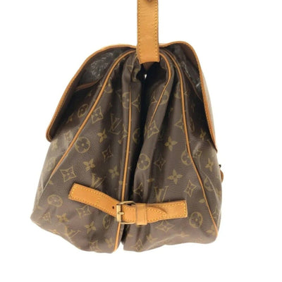 LOUIS VUITTON Saumur 35 Brown Monogram Shoulder Bag - Luxury Cheaper LLC