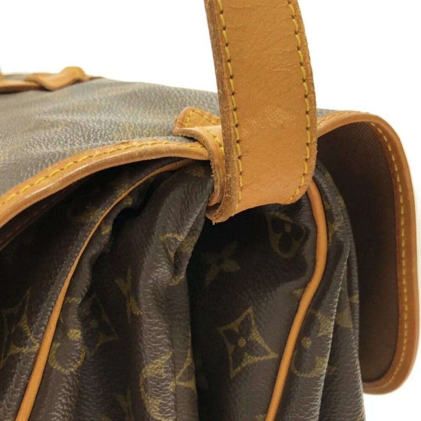 LOUIS VUITTON Saumur 35 Brown Monogram Shoulder Bag - Luxury Cheaper LLC