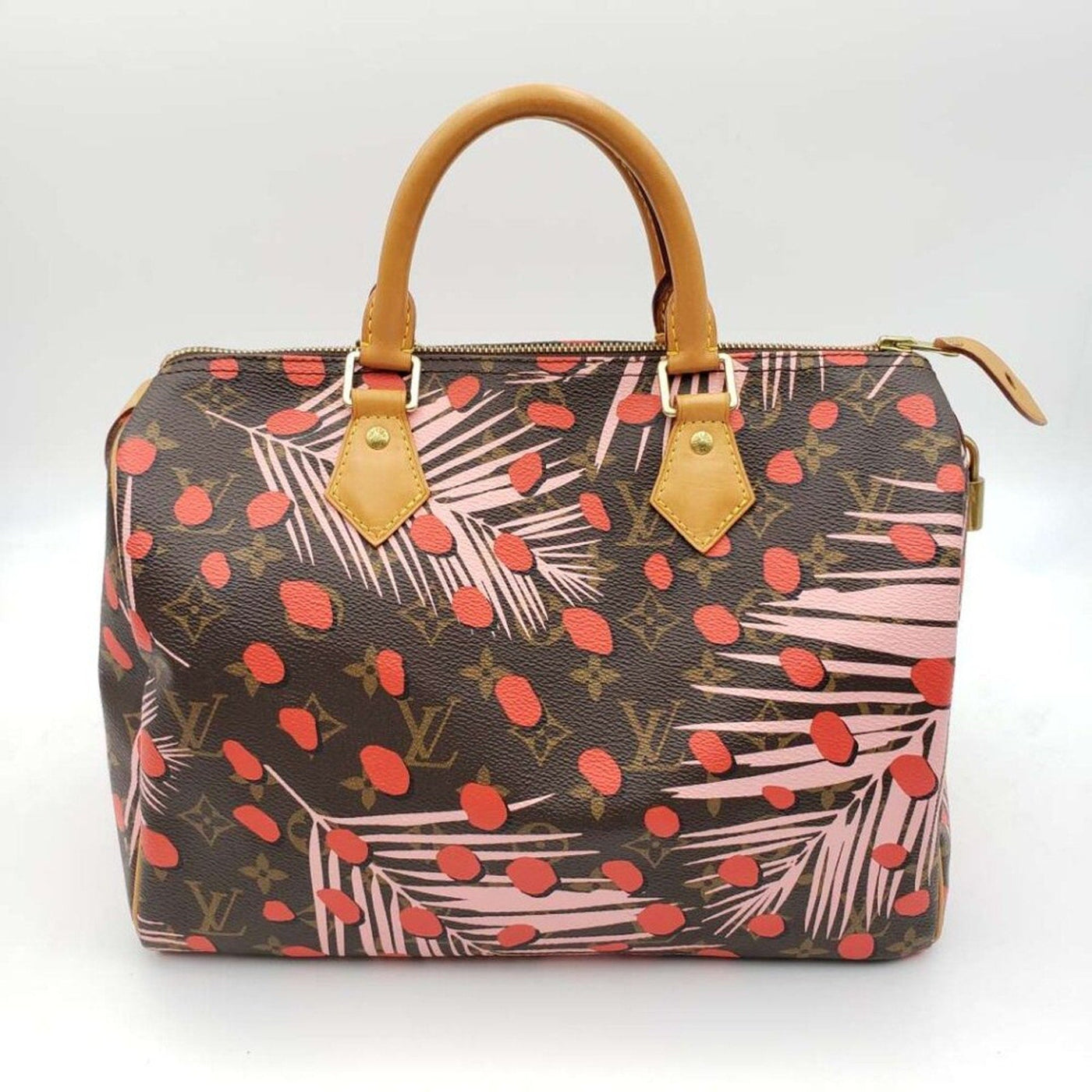 Louis Vuitton Speedy 30 Jungle Dots Brown Monogram Hand Bag - Luxury Cheaper LLC