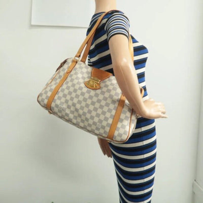 Louis Vuitton Stresa White Damier Azur Canvas Shoulder Bag - Luxury Cheaper LLC