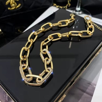 Luxurius Stylish Gold Plated Chain Necklace - Luxury Cheaper LLC