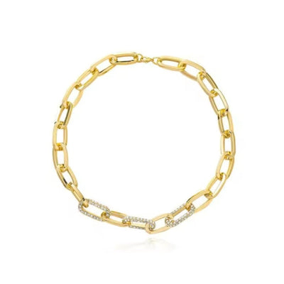 Luxurius Stylish Gold Plated Chain Necklace - Luxury Cheaper LLC