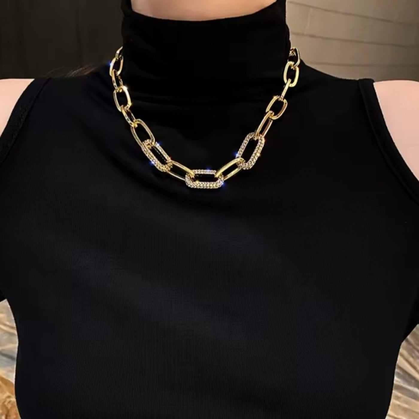 Luxurius Stylish Gold Plated Chain Necklace - Luxury Cheaper LLC