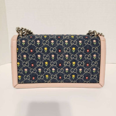 New Denim Floral Embroidered GG Monogram Dollar Calfskin Small Dionysus Bag - Luxury Cheaper LLC